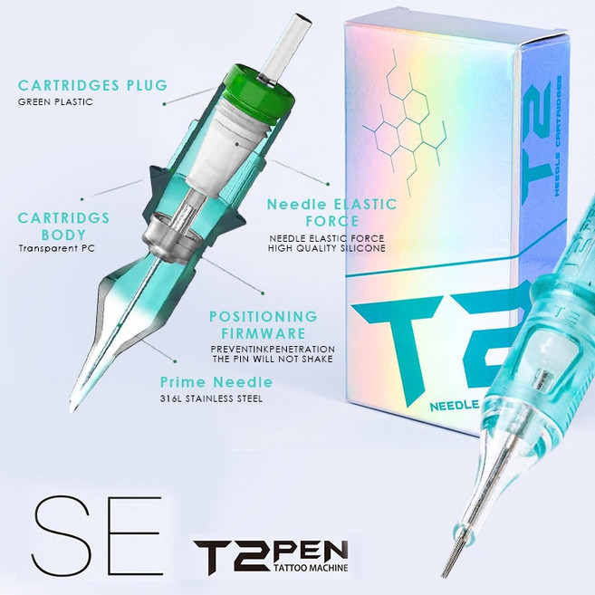 T2 SE 型號紋身針, 1個, 1215ML - 0.35mm SE銀盒, 1215ML - 0.35mm