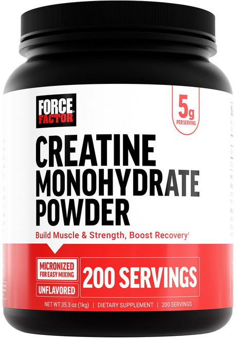 Force Factor 一水肌酸 無味, 1個, 1kg