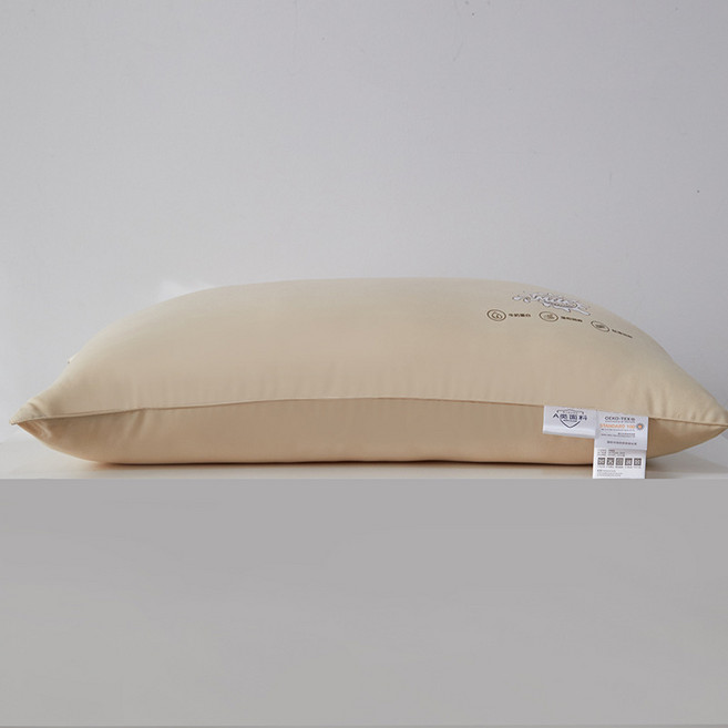 ease sleep 60s 易眠柔軟舒適睡枕 嬰幼兒級A類 可機洗 高回彈, A類面料 - 牛奶纖維羽絲香檳金低枕, 1件