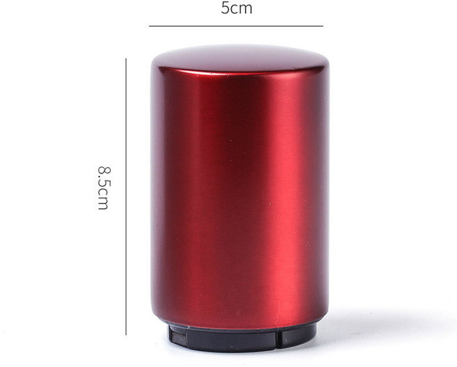 不鏽鋼自動開瓶器 兩下輕鬆解決, 開瓶器 酒紅色, 1個