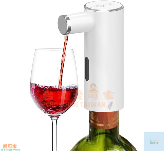 Redsack 紅酒烈酒定量出酒器 自動醒酒, 感應出酒款【白色】, 1個