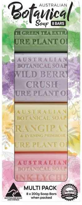 AUSTRALIAN BOTANICAL SOAP 澳洲製植物精油香皂 8入, 1個, 分購4入價(4種味道各1)