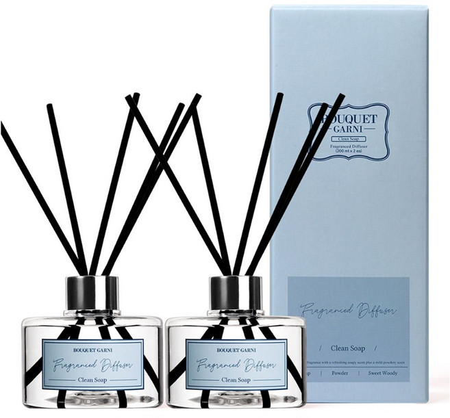 Bouquet Garni 璞珈妮 室內擴香瓶 2入裝200ml 寶寶香, 1個, 清新皂香, 200ml