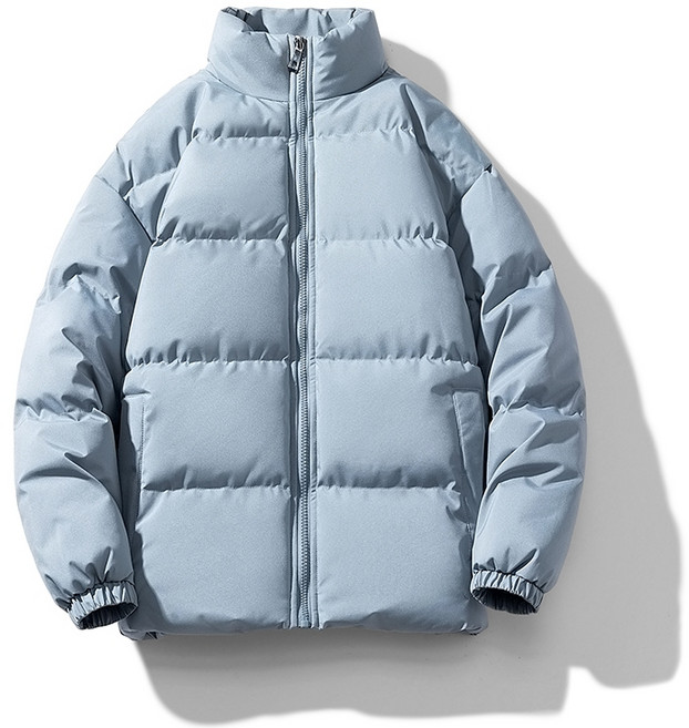 素色連帽棉服 防風保暖 適用於冬季