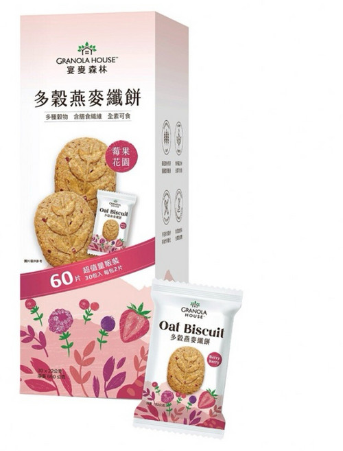 GRANOLA HOUSE 宴麥森林 多穀燕麥纖餅, 1個
