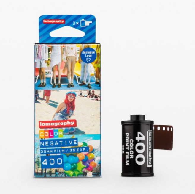 柯達 KODAK H35 H35N 底片相機 復古半格相機 (含發票 送電池) 可換底片, 樂魔 彩色 ISO400 單入拆盒, 1個