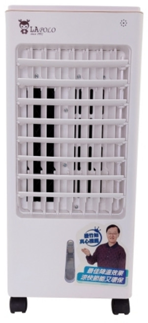 LAPOLO 高密度蜂巢紙簾 水冷扇 3L水冷風 7L 附冰晶罐 小吃店 冰風暴 開放空間 空氣清淨 左右轉 移動式冷氣, 3公升, LA-6503
