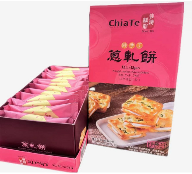佳德糕餅 蔥軋餅, 15g, 12個