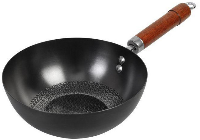 無塗層純鐵迷你小炒鍋 22CM 單鍋, 1個, 99.9%無塗層純鐵迷你小炒鍋,小炒鍋28CM單鍋+蓋子 1-3人用