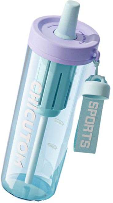 CHICUTOM 耐高溫大容量運動水壺, 1個, 900ml, 淺藍