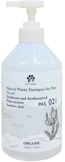 Pet Angel 毛天使 綠花白千層寵物洗毛精 500ml 除臭抑菌配方 溫和潔淨, 1個, 除臭抗菌配方500ml