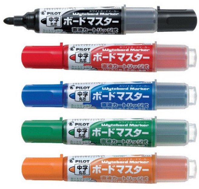 PILOT 百樂 WMBM-12L 可換卡水白板筆 中字圓頭, 1個, 綠色