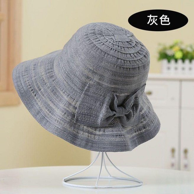 漁夫帽 遮陽帽 女 防曬紫外線 夏季 透氣 大沿帽