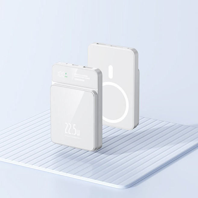 20000mAh 磁吸行動電源, 奶油白【有線22.5W+無線磁吸15W】,20000mAh【防爆電芯升級款】, 奶油白, N/A