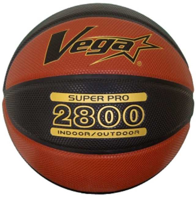 Vega 2800 十字紋合成皮籃球 (室內/室外), 1個, 雙色