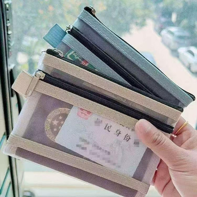 零錢包 撞色拉鍊雙層加厚卡包