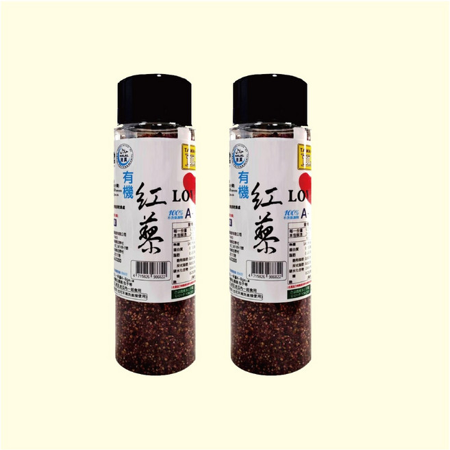 淺草堂 KAKOROT 紅藜麥 130g 台灣花蓮產 無農藥殘留 雙驗證 2瓶組, 2個
