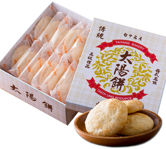 太陽堂 傳統太陽餅 原味 蜂蜜 12入綜合禮盒, 540g, 1個