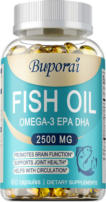 Buporai 魚油 Omega-3 EPA DHA 2500mg, 60 capsules