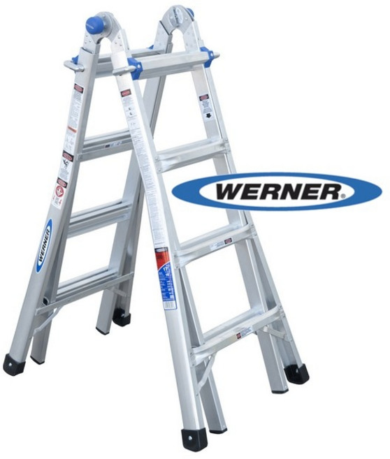 WERNER美國穩耐安全鋁梯-MT-17 鋁合金伸縮式多功能梯, 1個
