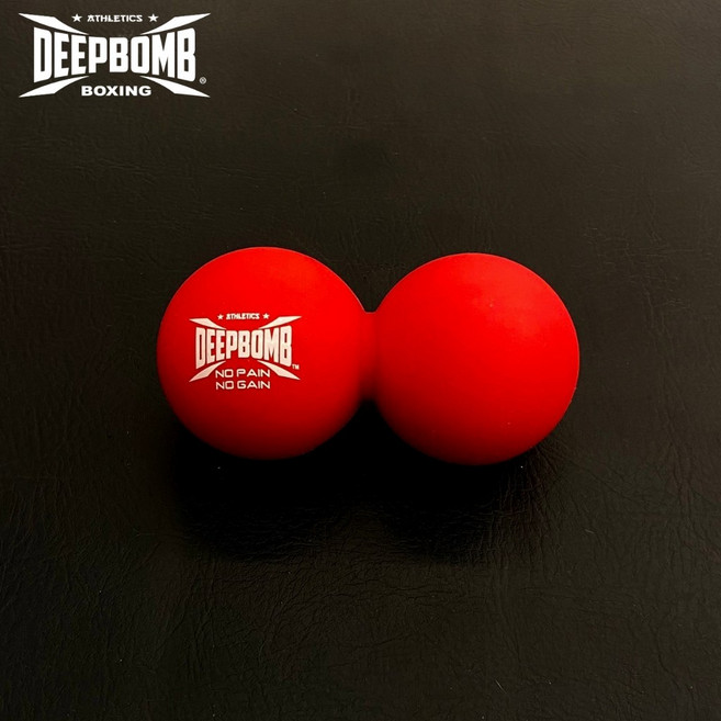 DEEPBOMB 筋膜花生球 運動按摩球 職業運動員舞者必備, 紅色, 1個
