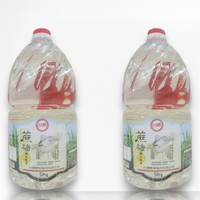 台糖蔗糖液5kg裝 天然蔗糖 各式烹調 飲品調味, 5kg, 2個