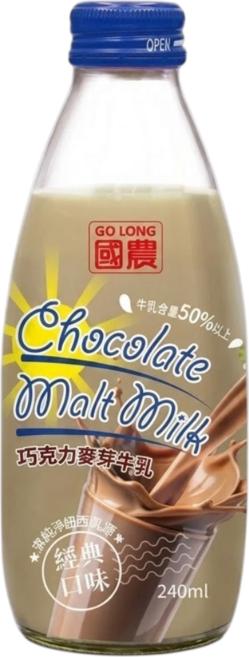 國農 巧克力麥芽牛乳, 24個裝, 240ml