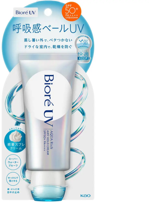 Biore 輕透UV防曬乳 SPF50+ PA++++ 呼吸感 UV 70ml, 1件