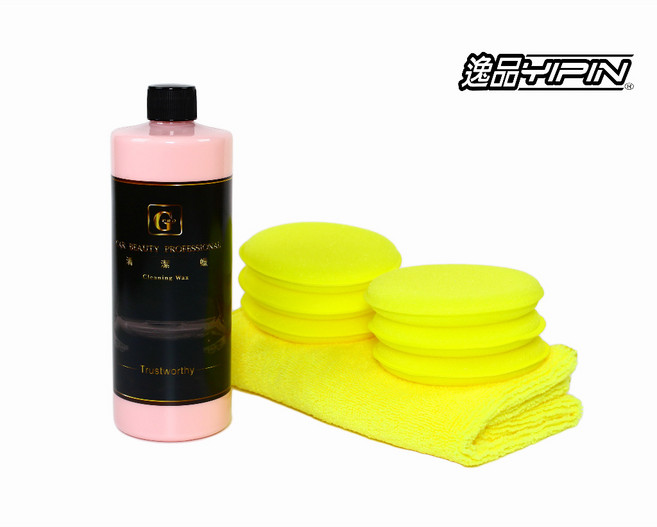 逸品YIPIN G-PRO G58 汽車清潔蠟 深層去污拋光 500ml (附贈上蠟綿與擦拭布), 1個, 500ml(贈6黃綿+1黃布)