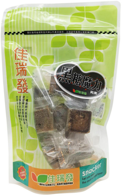 佳瑞發老薑黑糖 台灣製造 獨立包裝 黑糖薑茶, 250公克±5%(小包), 1個