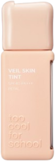 too cool for school veil skin tint 粉底液 SPF40 PA+++ 瓷器色, # 21C 粉象牙色Cool Petal, 1個
