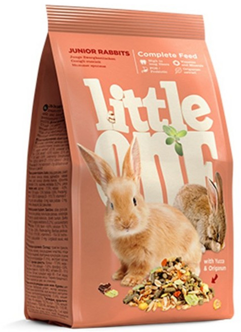 Little One 營養完善幼兔飼料 六個月以下幼兔專用, 1個, 900g