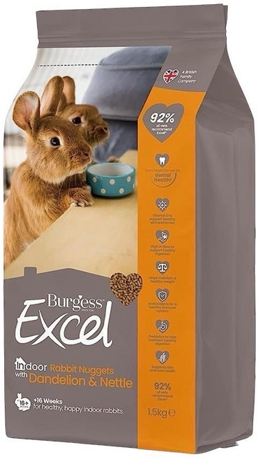 Burgess Excel 成兔飼料 頂級薄荷口味, 1個, BG蒲公英-飼料試吃包100g, 100g