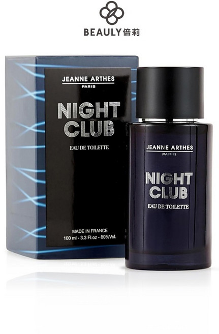 Jeanne Arthes NIGHT CLUB 夜幕男性淡香水 100ml, 1個, 夜幕男性淡香水100ml