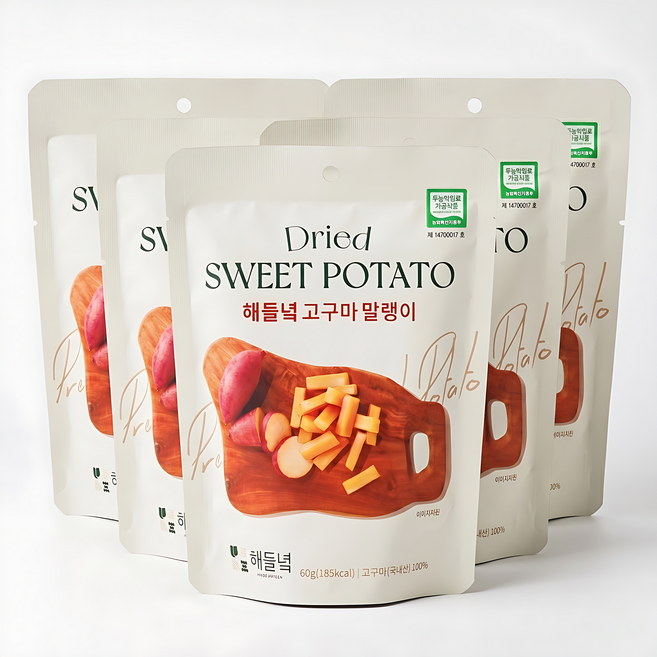 韓國 해들녘 無添加地瓜條, 60g, 5個
