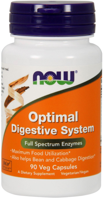 NOW Foods Optimal Digestive System綜合酵素素食膠囊, 90顆, 1罐