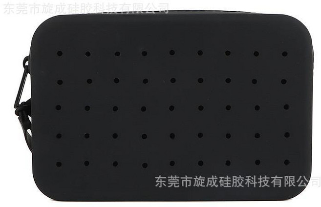 硅膠收納袋 洞洞包diy便捷旅行洗漱包 可愛洞洞硅膠收納包