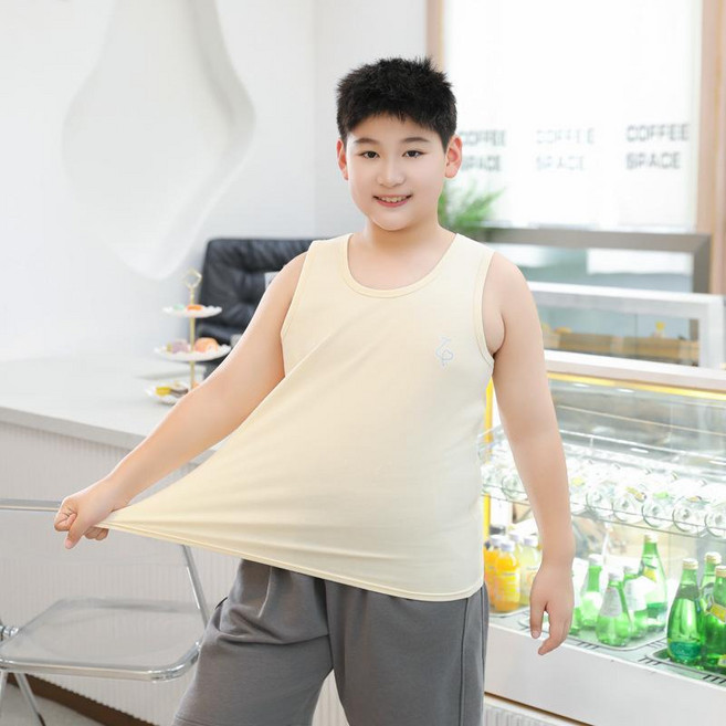 男童純棉無袖背心