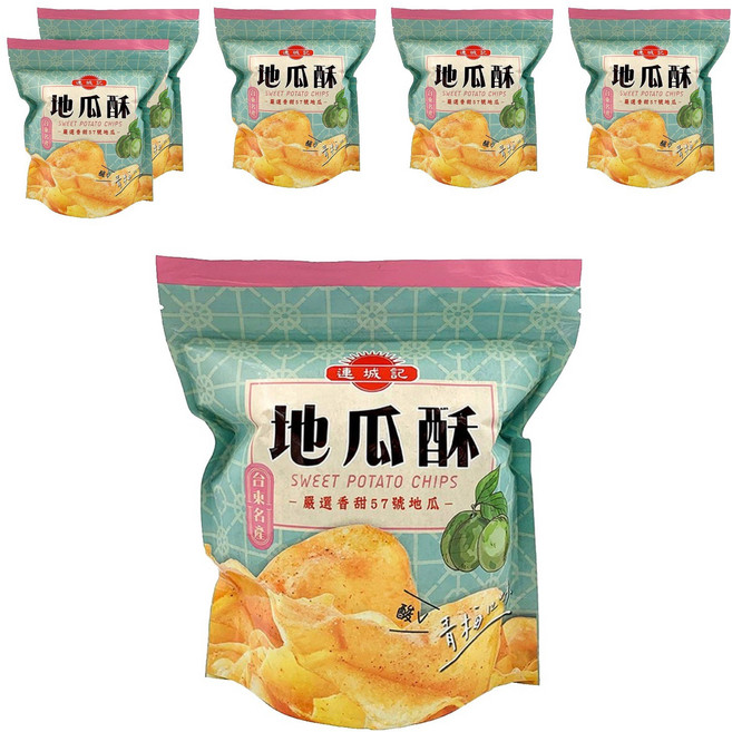 連城記 地瓜酥 青梅口味, 140g, 6包