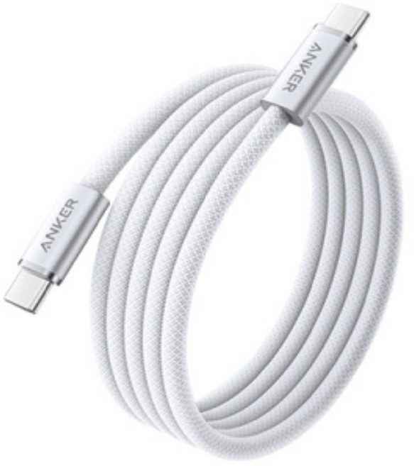 ANKER A8060 Type-C充電線 240W 1m, 白色, 1個