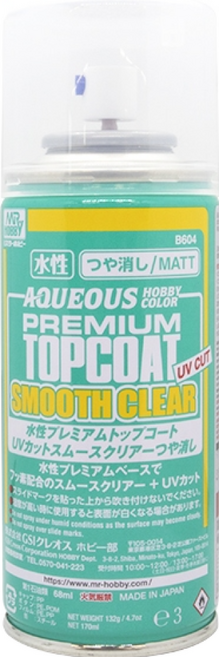 GUNZE 郡氏 B-604 水性 抗UV 消光保護漆 170ml 模型漆, 1個