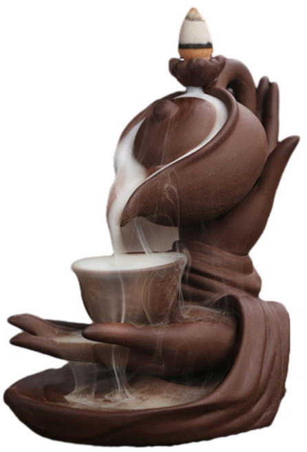 中式紫砂倒流香爐, 佛手懸壺高衝送檀香香20粒