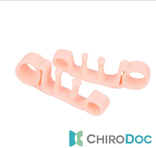 ChiroDoc 雙趾分隔防磨套・SEBS凝膠減震舒適墊, 1雙, 膚色(一雙)