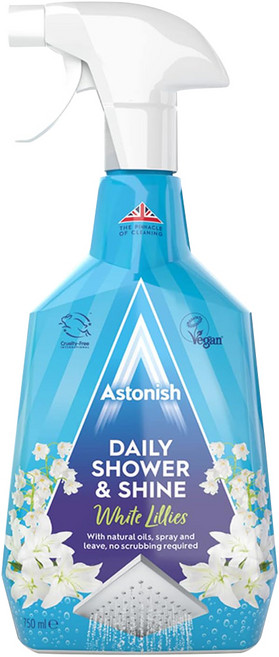 英國Astonish百合香廁所水垢清潔劑, 1個, 750ml