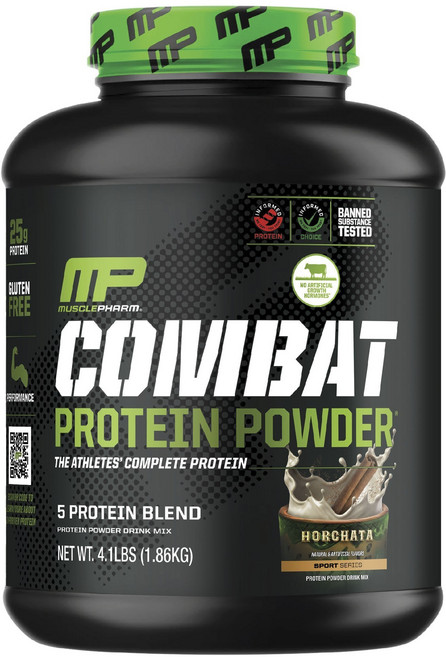 MUSCLEPHARM COMBAT複合蛋白粉 歐洽塔口味, 1個, 1.86kg