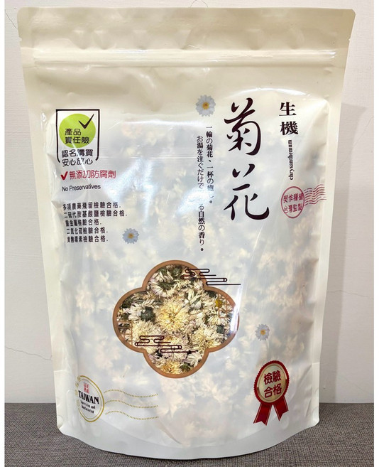 吉泰 有機菊花 有機認證 無添加防腐劑, 1個