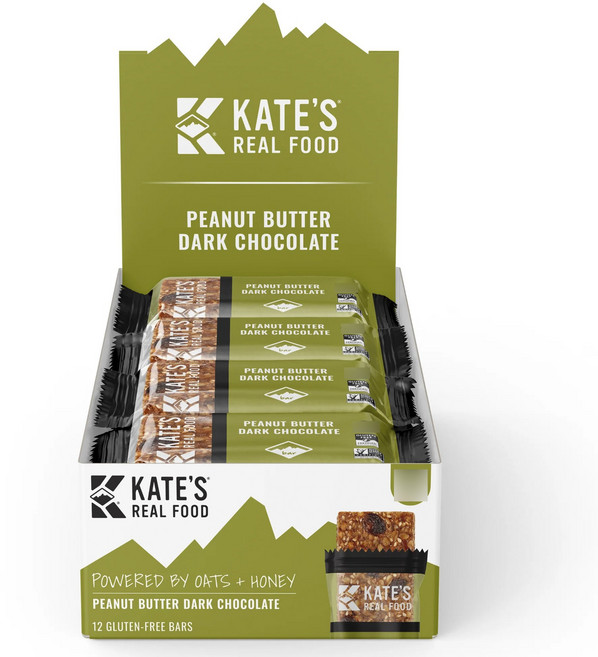 Kate's Real Food 花生醬黑巧克力棒 12 塊, 1個, 744克