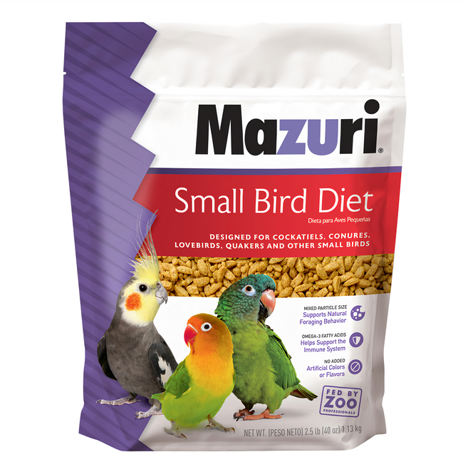 Mazuri 小型鳥飼料, 1kg, 1袋