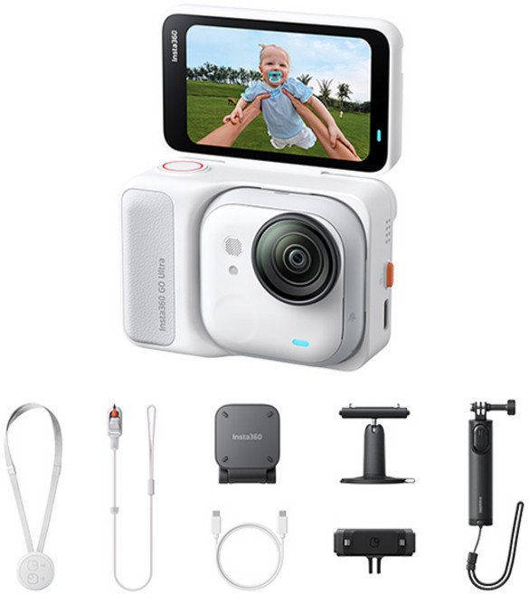 Insta360 GO Ultra 運動相機, 白, 創作者套裝(GOUltra05)