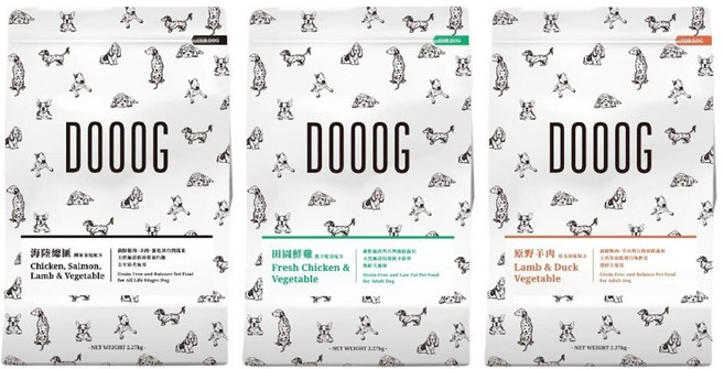 DOOOG 天然無穀犬糧 2.27kg-6.8kg 田園鮮雞/原野羊肉/海陸總匯 狗乾糧 狗主食 狗飼料, 1個, 田園鮮雞2.27kg,超取限4公斤